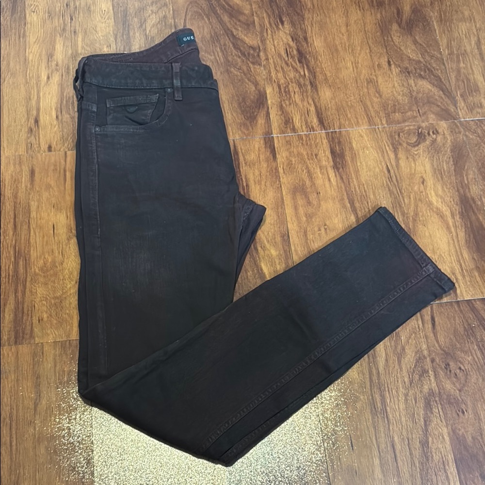 Men's Burgundy Jeans